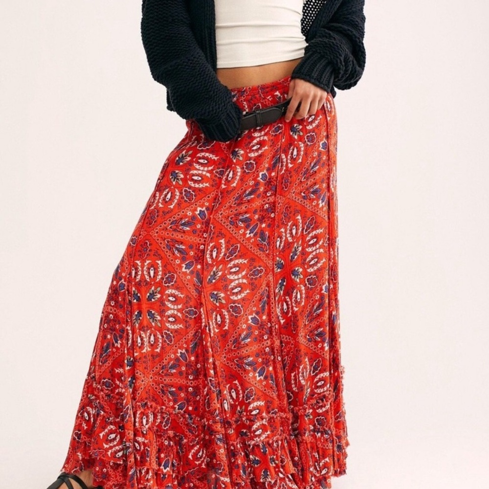 FREE PEOPLE CYPRESS MAXI SKIRT